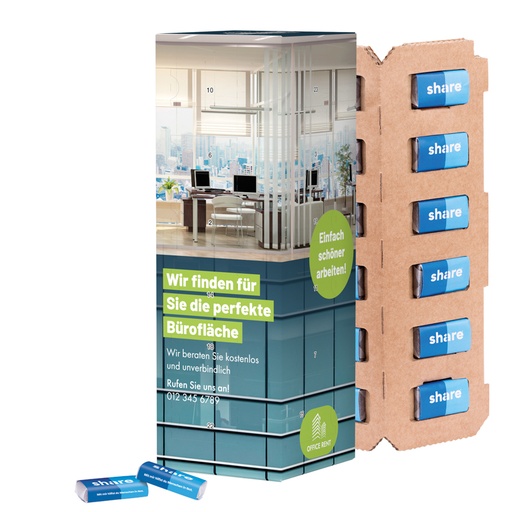 [1257-S] Adventskalender Eco High Tower - share Schokotäfelchen