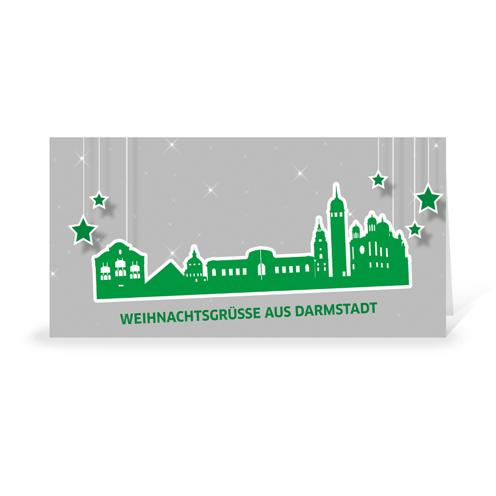 Karte: Skyline pop - Darmstadt