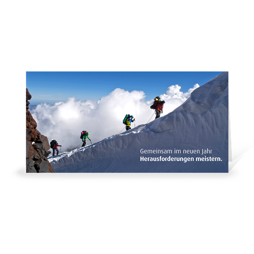 [WP1634] Karte: Gipfelstürmer - Herausforderung (Wir gestalten gratis für Dich)