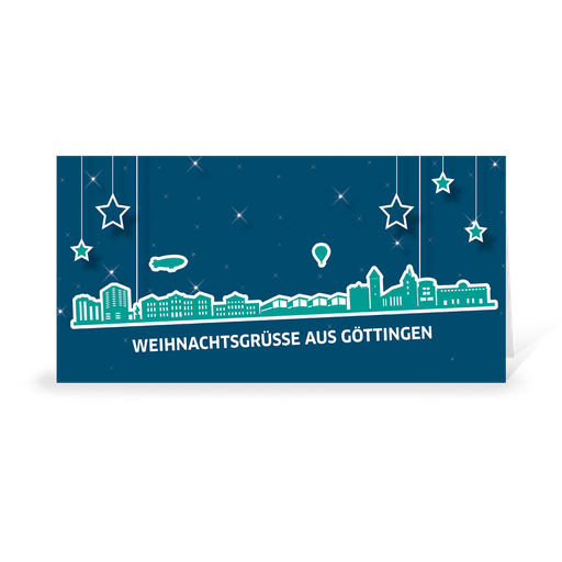 [WP10936] Karte: Skyline pop - Göttingen (Wir gestalten gratis für Dich)
