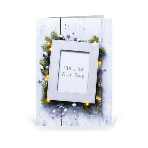 [WP5000] Karte: Fotokarte - Ledrig (Wir gestalten gratis für Dich)