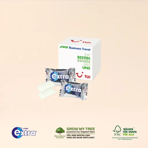 [91618] Werbewürfel mit Wrigley's Kaugummi