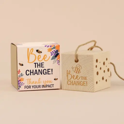 [WP13529] Bienenwürfel "Bee the Change"