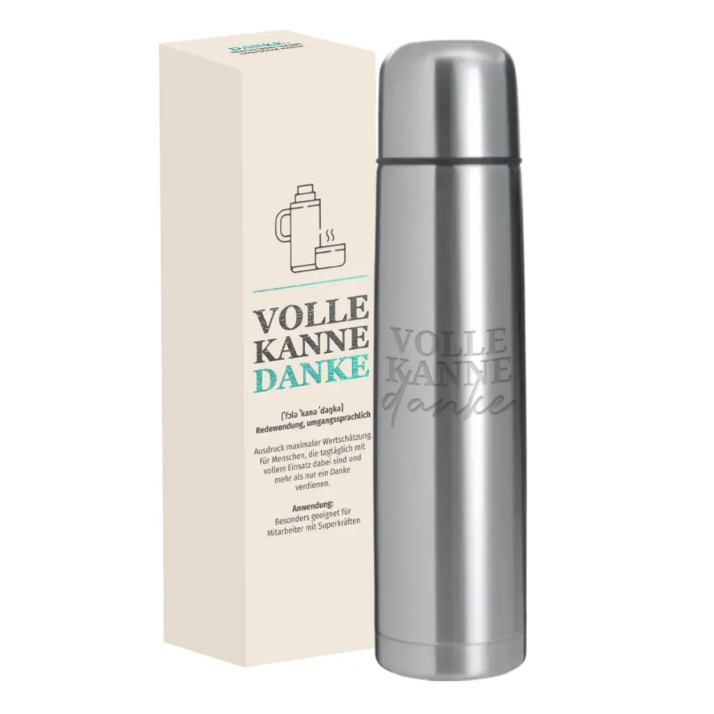 Thermoskanne "Volle Kanne Danke"