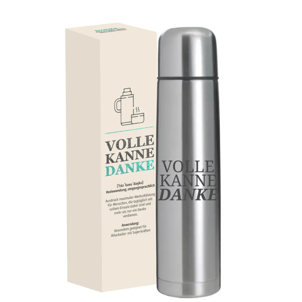Thermoskanne "Volle Kanne Danke"