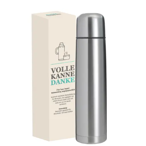 [WP13559] Thermoskanne "Volle Kanne Danke"