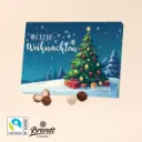 Tisch-Adventskalender mit Brandt Knusperkugeln 