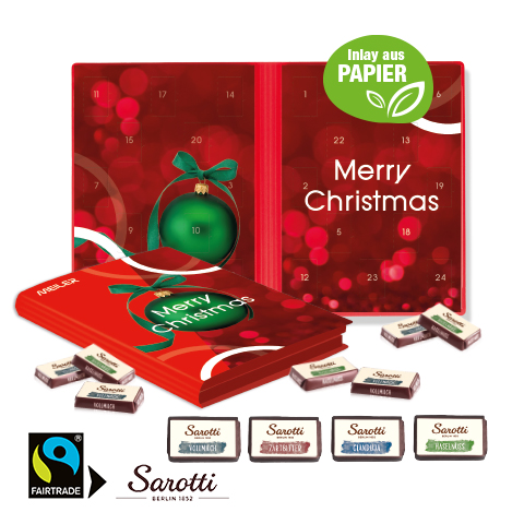 Adventskalender Weihnachtsbuch mit Sarotti Fairtrade® 