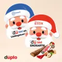 Werbekarte "Santa" mit duplo 