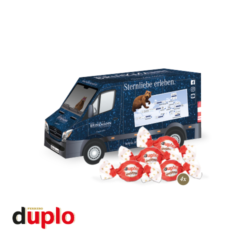 [95547] 3D Präsent "Transporter" mit duplo Knusperlen 