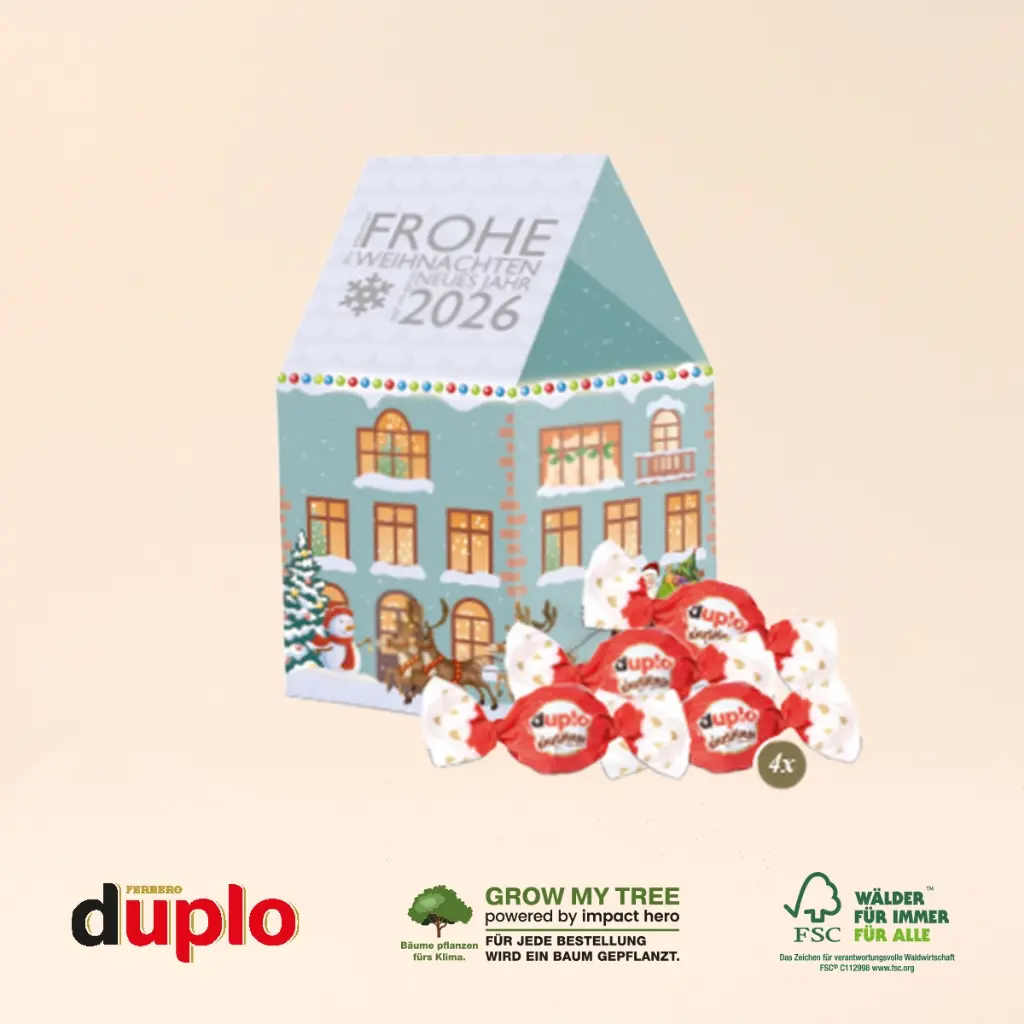 3D Präsent "Haus" mit duplo Knusperlen 