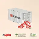 3D Präsent "Container" mit duplo Knusperlen 