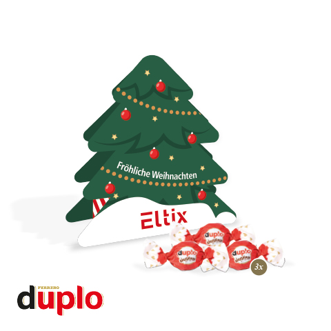 Präsent Tannenbaum mit duplo Knusperlen 