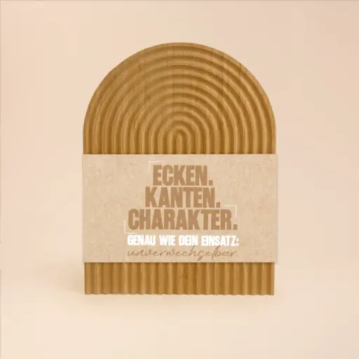[WP13580] Schneidebrett "Ecken. Kanten. Charakter"
