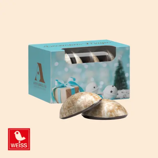 [1239] 4er Mini-Lebkuchen in Werbebox