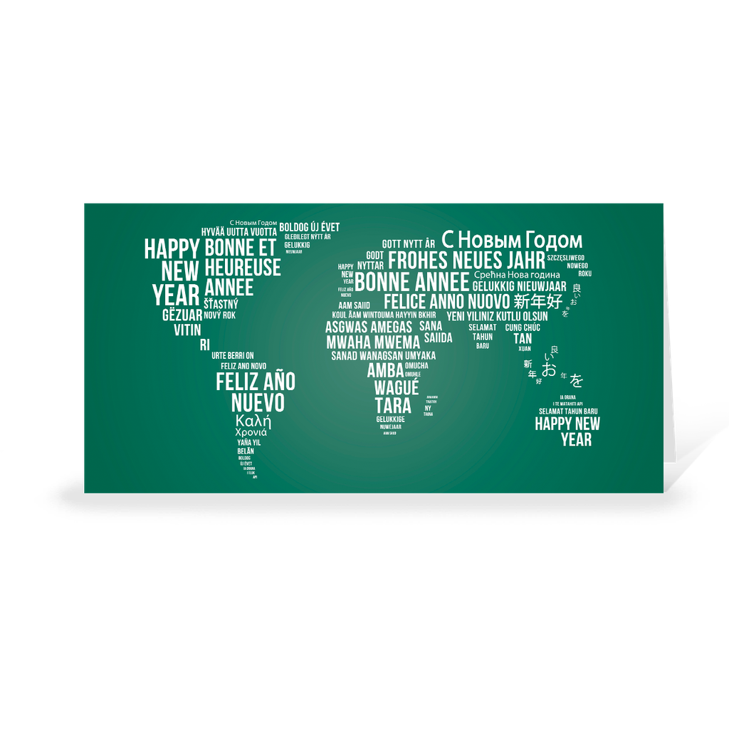 Karte: Weltweite Weihnachtsgrüße