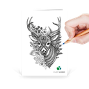 Karte: Ausgezeichnet - Hirsch