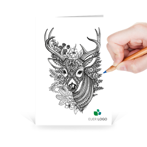 [WP2869] Karte: Ausgezeichnet - Hirsch (Wir gestalten gratis für Dich)