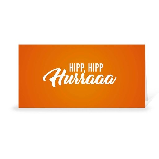 [MG108] Karte: Hipp Hipp Hurra (Wir gestalten gratis für Dich)