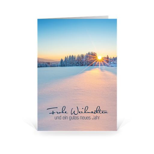 [WP5022] Karte: Wintermorgen (Wir gestalten gratis für Dich)