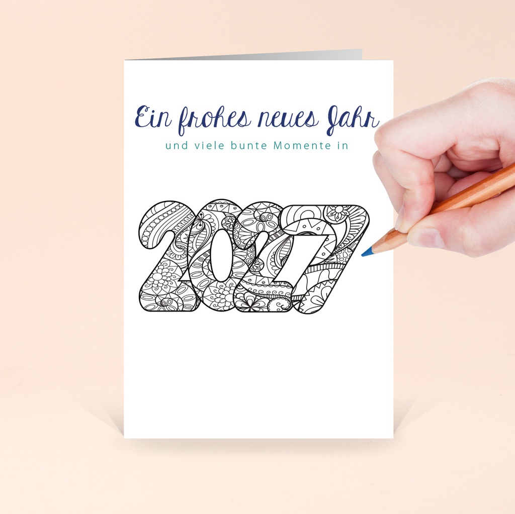 Karte: Ausgezeichnet - Neujahr