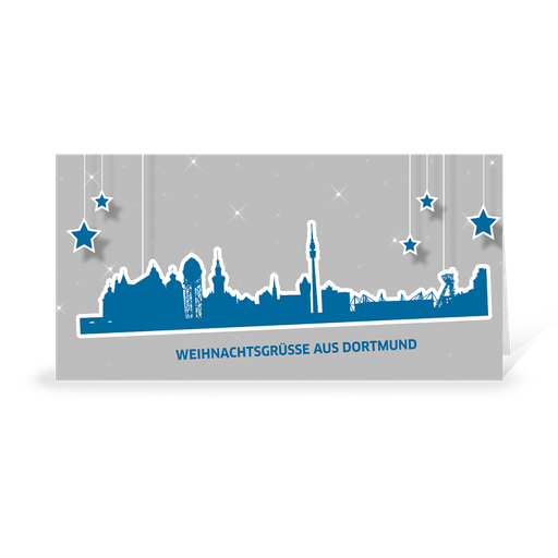 [WP10979] Karte: Skyline pop - Dortmund (Wir gestalten gratis für Dich)