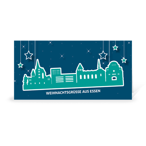 [WP10980] Karte: Skyline pop - Essen (Wir gestalten gratis für Dich)