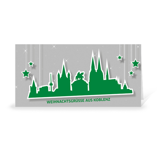 [WP10430] Karte: Skyline pop - Koblenz (Wir gestalten gratis für Dich)