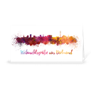 Karte: Skyline aquarell - Dortmund