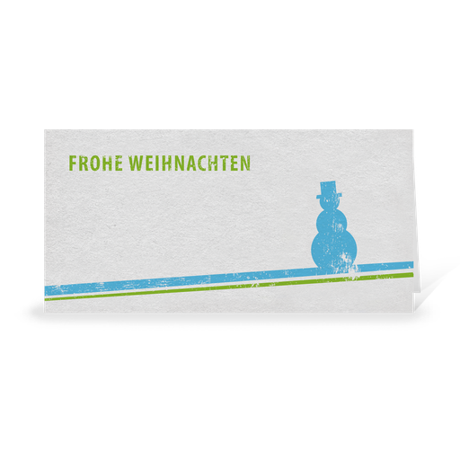[WP678] Karte: Natürlich Weihnachten - Schneemann (Wir gestalten gratis für Dich)