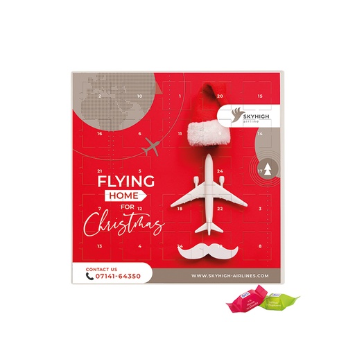 [1093-RSS] Adventskalender quadratisch Ritter SPORT Schokowürfel
