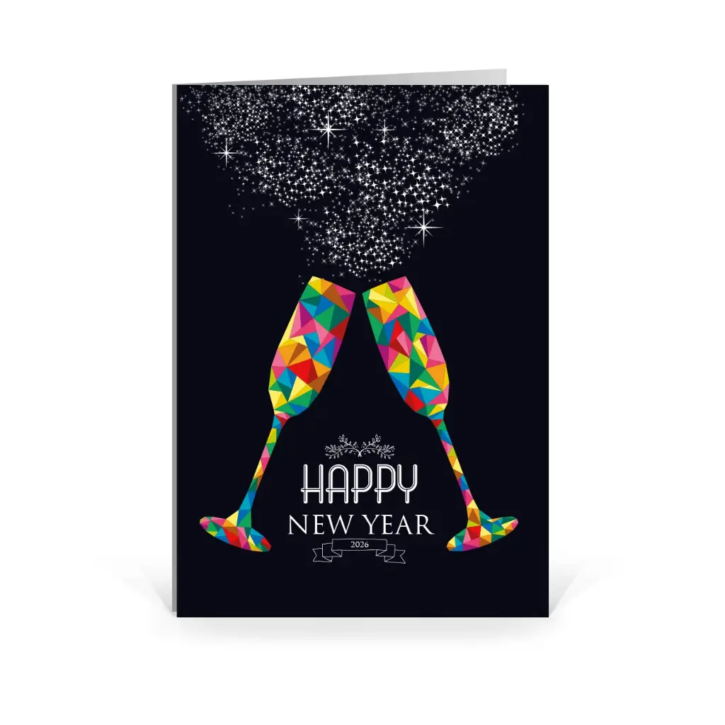 Weihnachtskarte – Prisma - Prosit