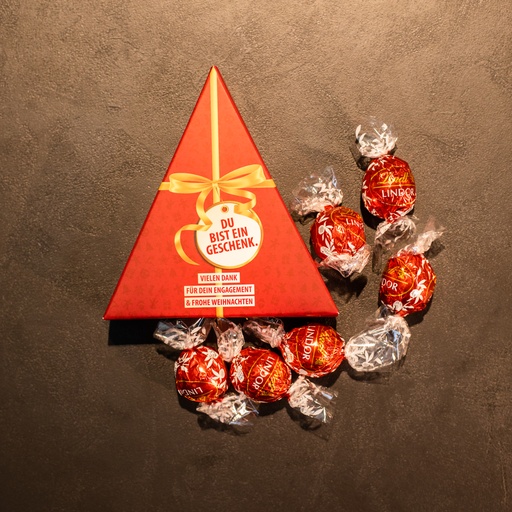 [WP12665] Du bist ein Geschenk – Lindt Pyramide -