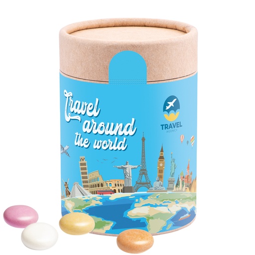 [1180-M] Papierdose Eco Maxi mit Mentos Kaudragees Fruit
