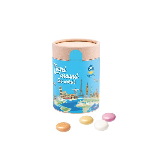 [1180-M] Papierdose Eco Maxi mit Mentos Kaudragees Fruit