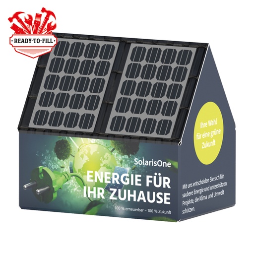 [1297-HAUS-RTF] 3D-Präsent Haus, zum Selbstbefüllen