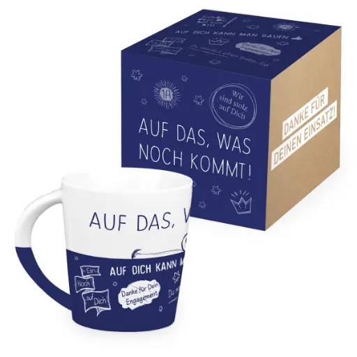 [WP13535] Porzellantasse "Bei Dir stimmt das Gesamtpaket"
