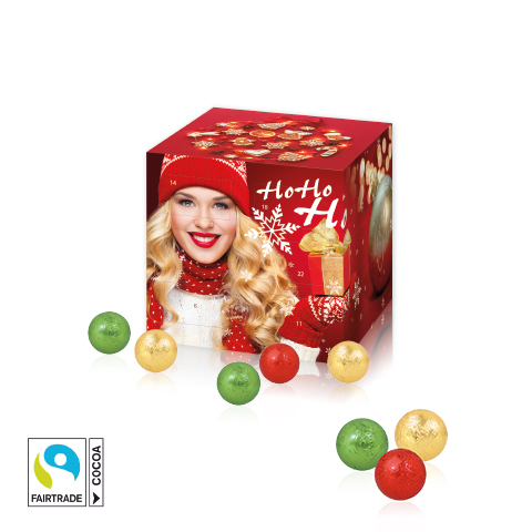 [95188] Adventskalender "Cube" mit Fairtrade® Schokolade 