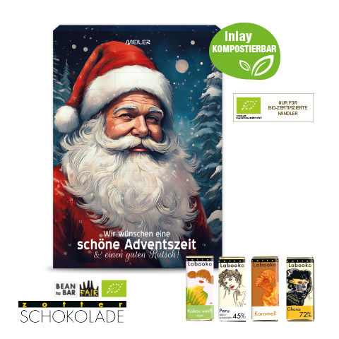 [55442] Adventskalender mit Zotter Schokolade 