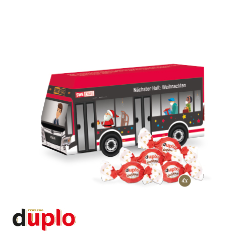 [95562] 3D Präsent "Bus" mit duplo Knusperlen 