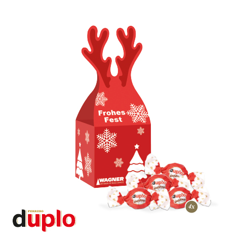 [95566] 3D Präsent "Rentier" mit duplo Knusperlen 