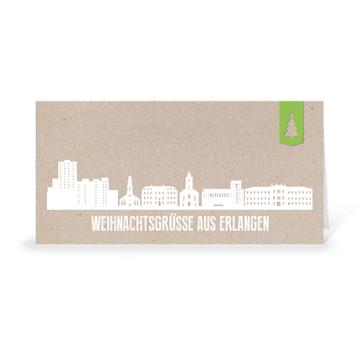 [WP10748] Karte: Skyline modern - Erlangen