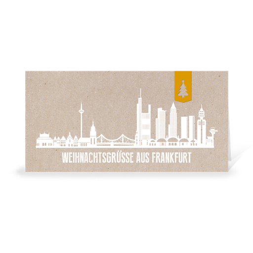 [WP10750] Karte: Skyline modern - Frankfurt